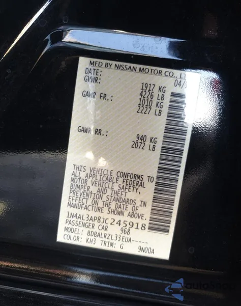 2018 Nissan Altima 2.5 from USA, damaged, VIN 1N4AL3AP8JC245918